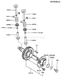 Page L Diagram and Parts List for FZ340G CS00 Kawasaki Engine