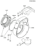 Page D Diagram and Parts List for FZ340G CS00 Kawasaki Engine