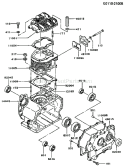 Page E Diagram and Parts List for FZ340G CS00 Kawasaki Engine