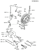 Page F Diagram and Parts List for FZ340G CS00 Kawasaki Engine