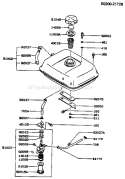 Page G Diagram and Parts List for FZ340G CS00 Kawasaki Engine