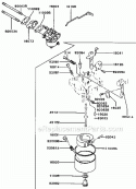 Carburetor Diagram and Parts List for GA2300A-S00  Kawasaki Generator