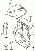 Cooling-Equipment Diagram and Parts List for GA2300A-S00  Kawasaki Generator
