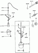 Lubrication-Equipment Diagram and Parts List for GA2300A-S00  Kawasaki Generator