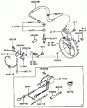 Electric-Equipment Diagram and Parts List for GA2300A-S00  Kawasaki Generator