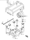 Frame Diagram and Parts List for GA3200A  Kawasaki Generator