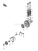 ValvesCamshaftGovernor Diagram and Parts List for GA3200A  Kawasaki Generator