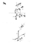 Control Lever Diagram and Parts List for GA3200A  Kawasaki Generator