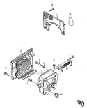 Muffler Diagram and Parts List for GA3200A  Kawasaki Generator