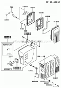 Part Location Diagram of 14041-2053 Kawasaki Cover-Comp