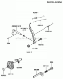 Part Location Diagram of 49046-2088 Kawasaki Rod-Governor