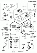 Part Location Diagram of 51049-2074 Kawasaki Cap-Tank