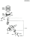 Page M Diagram and Parts List for GD700A AS01 Kawasaki Generator