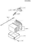 Page G Diagram and Parts List for GD700A AS01 Kawasaki Generator