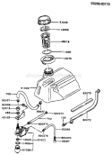 Page J Diagram and Parts List for GD700A BS01 Kawasaki Generator