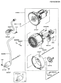 Page K Diagram and Parts List for GD700A BS01 Kawasaki Generator