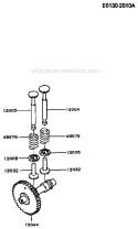 Page P Diagram and Parts List for GD700A BS01 Kawasaki Generator