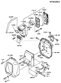 Page B Diagram and Parts List for GD700A BS01 Kawasaki Generator