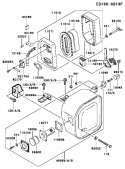 Page A Diagram and Parts List for GE2200A DS01 Kawasaki Generator