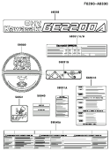 Page K Diagram and Parts List for GE2200A DS01 Kawasaki Generator