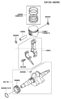 Page M Diagram and Parts List for GE2200A DS01 Kawasaki Generator