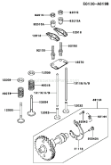 Page P Diagram and Parts List for GE2200A DS01 Kawasaki Generator