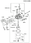 Page B Diagram and Parts List for GE2200A DS01 Kawasaki Generator