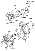 Page F Diagram and Parts List for GE2200A DS01 Kawasaki Generator