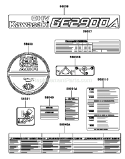 Page K Diagram and Parts List for GE2900A CS01 Kawasaki Generator