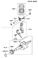 Page M Diagram and Parts List for GE2900A CS01 Kawasaki Generator