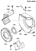 Page E Diagram and Parts List for GE2900A CS01 Kawasaki Generator