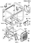 Page H Diagram and Parts List for GE2900A CS01 Kawasaki Generator
