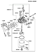 Page B Diagram and Parts List for GE2900A DS01 Kawasaki Generator