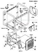 Page H Diagram and Parts List for GE2900A DS01 Kawasaki Generator