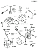 Page M Diagram and Parts List for GE4000A AS00 Kawasaki Generator