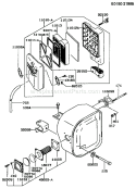 Page B Diagram and Parts List for GE4000A AS00 Kawasaki Generator