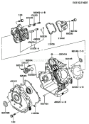 Part Location Diagram of 49120-2192 Kawasaki Crankcase-Comp