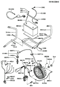Page H Diagram and Parts List for GE4000A AS00 Kawasaki Generator