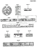 Part Location Diagram of 56030-2474 Kawasaki Label