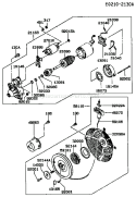 Page O Diagram and Parts List for GE4000A BS00 Kawasaki Generator