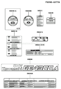 Part Location Diagram of 56037-2587 Kawasaki Label-Specification