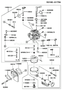 Page B Diagram and Parts List for GE4300A AS01 Kawasaki Generator