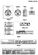 Page K Diagram and Parts List for GE4300A CS01 Kawasaki Generator