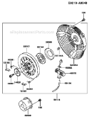 Page N Diagram and Parts List for GE4300A CS01 Kawasaki Generator