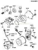 Page M Diagram and Parts List for GE4500A AS00 Kawasaki Generator