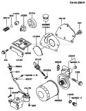 Page M Diagram and Parts List for GE4500A BS00 Kawasaki Generator