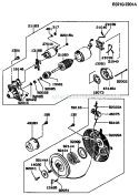 Page O Diagram and Parts List for GE4500A BS00 Kawasaki Generator