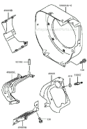 Cooling Equipment Diagram and Parts List for GE5000A AS00 Kawasaki Generator