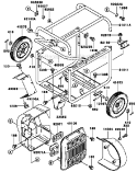 Frame Diagram and Parts List for GE5000A AS00 Kawasaki Generator
