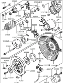 Starter Diagram and Parts List for GE5000A AS00 Kawasaki Generator